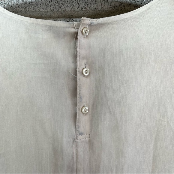 Gap Ivory Tiered Drawstring Dress - Picture 9 of 11